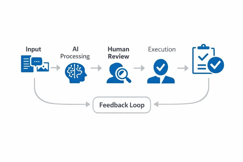 Clean workflow diagram (minimalist, professional style).