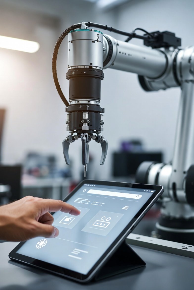Visually illustrates how AI reduces manual work and enhances efficiency