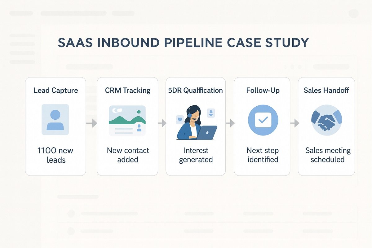 SaaS inbound marketing pipeline case study workflow