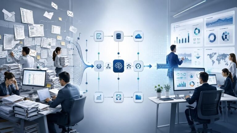 Business process automation consulting workflow from manual work to automated processes