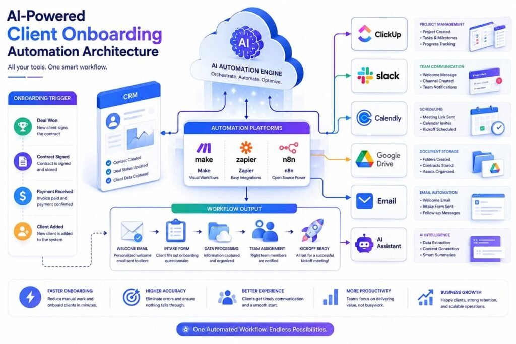 AI-powered client onboarding automation architecture